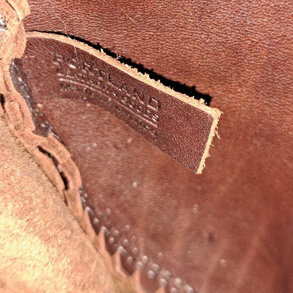 PORTLAND LEATHER Small Circle Crossbody Bag Cognac Brown - Picture 10 of 10